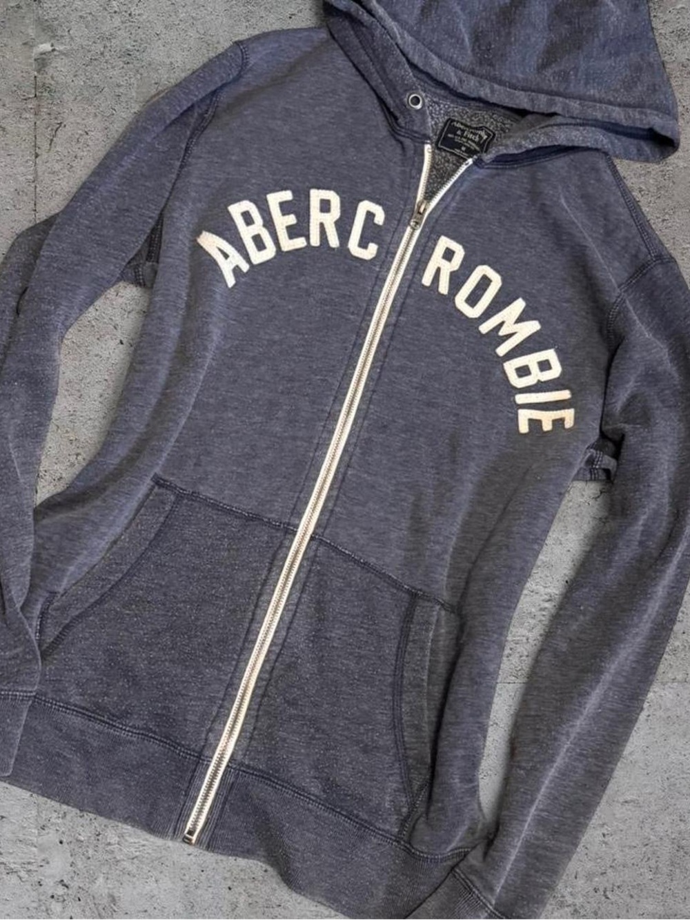 Abercrombie & Fitch Navy Zip Hoodie